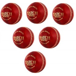 Match Cricket Ball-Pack of 6